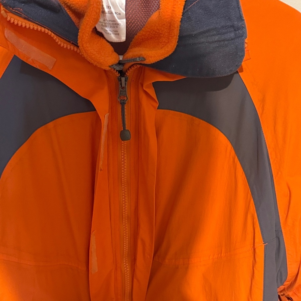 The North Face Orange and Gray Women’s Mountain Jacket with Detachable Sweater - Picture 4 of 8
